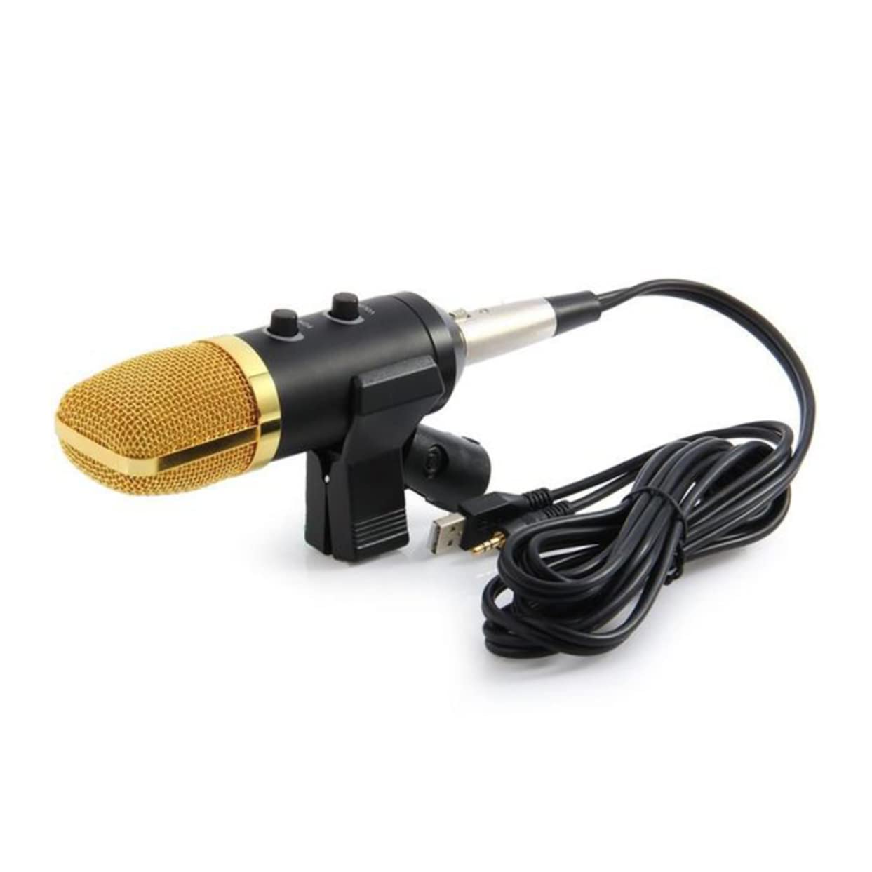 ifundom F100tl USB Kondensator Mikrofon mit Hallchip und Ständer aus Metall