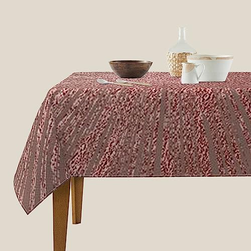 Nappe décorative or rose haut de gamme, textile infroissable pour réception - 6