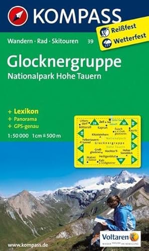 Kompass WK39 Glocknergruppe, Nationalpark Hohe