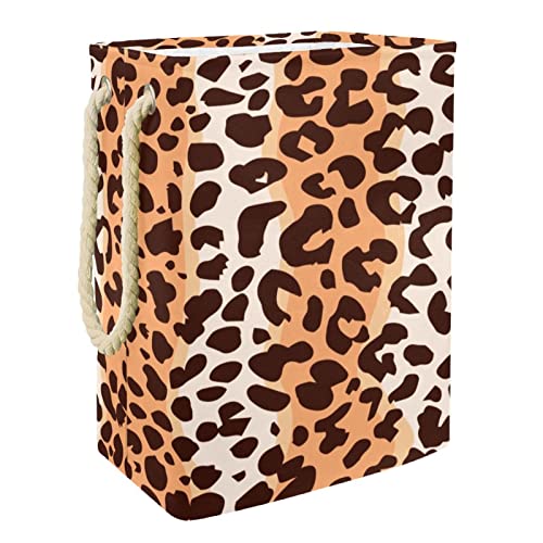 Panier à linge motif léopard pour ranger les vêtements sales - 2