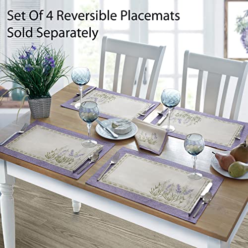 Provence Blanchard Field Of Lilacs Bordered Print Country French Fabric Table Runner By Home Bargains Plus, Indoor Outdoor, Stain And Water Resistant, Wrinkle Free Table Runner 70” Long Table Runner #TOP4