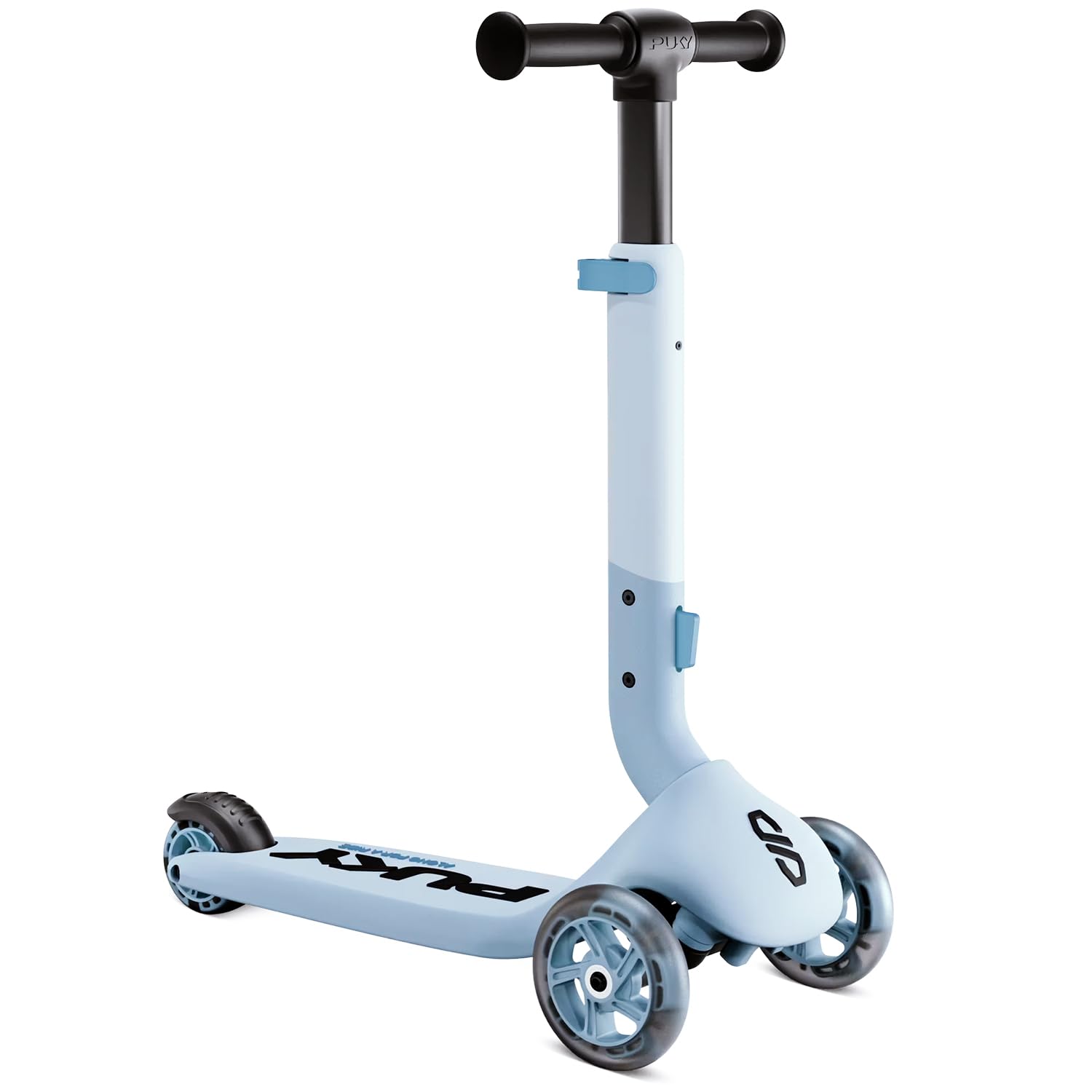 PUKY Push | Kinderroller ab 2 Jahre | Kinderroller ab 3 Jahre | Höhenverstellbarer Lenker | Klappbar & Kompakt | Extra breite Reifen für mehr Sicherheit | Leuchtende Räder | Roller 3 Räder