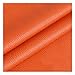 Tissu Simili Cuir Tissu en Simili Cuir Souple, pour ameublement, canapé, chaises, Sacs,Orange, 1,4 x 1 m