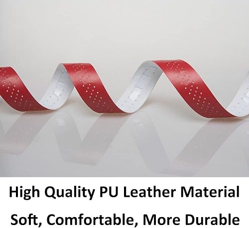 Miniatura 10 de ESUPPORT Cinta para manillar de bicicleta, cinta de manillar de bicicleta de carretera, cinta de mango de cuero, cintas de agarre cómodas,