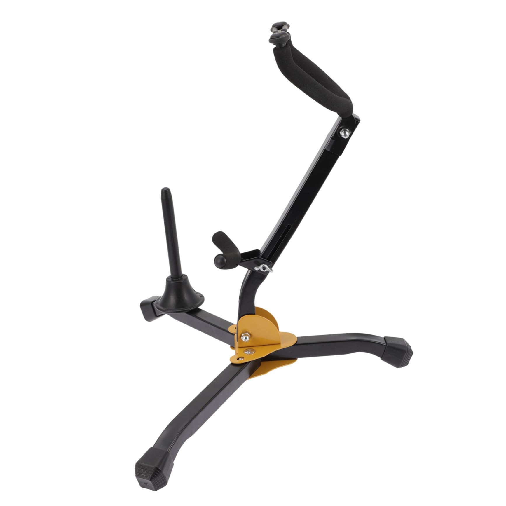Abaodam Saxophone Foldable Stand Portable Sax Displaying Stand Sax Storage Rack for Alto Tenor Baritone and Soprano Saxophones