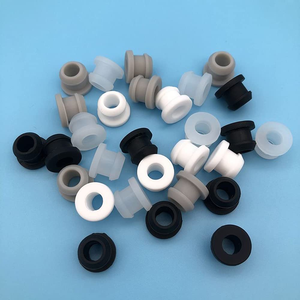 tapón de Goma, 10 Tapones de Silicona a presión for Agujeros 2-30 mm