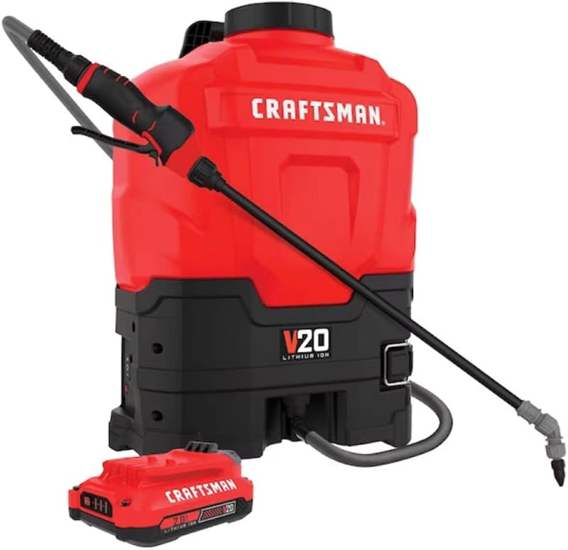 CRAFTSMAN Pulverizador de mochila de 4 galones con batería de iones de litio de 20 V*