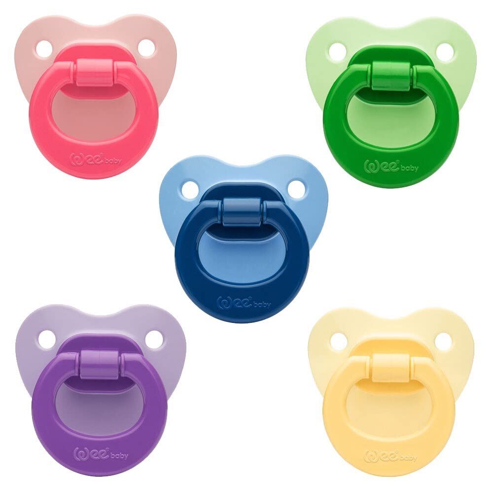 Wee BabyNo 3 Opaque Body Colourful Orthodontic Soother, Pink