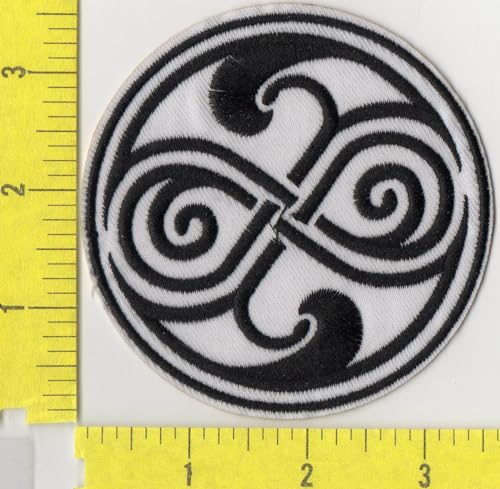 dw tv series seal of rassilon white-logo iron on patch jb