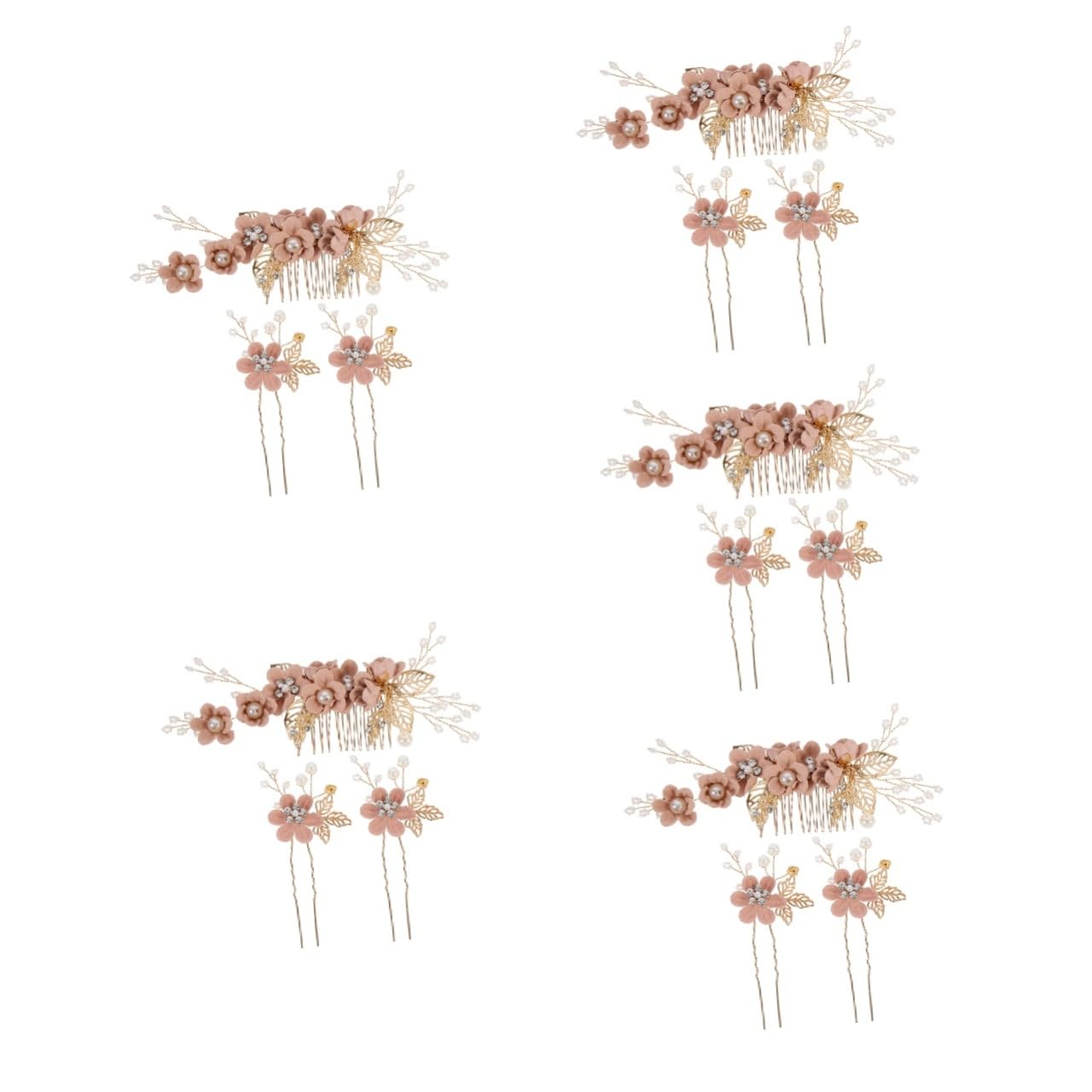 Abaodam 15pezzi Eleganti Fermagli Per Da Sposa Accessori Per Matrimonio Chic Per Donne e Ragazze Design Floreale