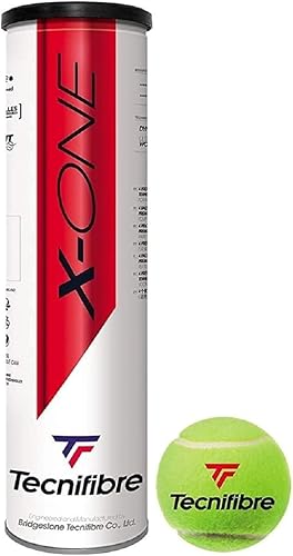 Miniatura 2 de Tecnifibre X-One - Pelotas de tenis, 4 latas de pelotas en paquetes múltiples (2-24 latas disponibles)