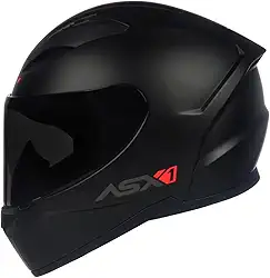 Capacete Moto ASX City Solid Preto Fosco