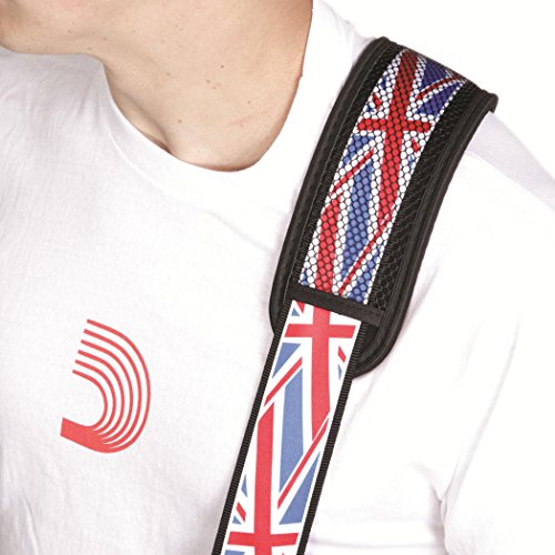 Planet waves-pD nylon – 50A11/world tour collection-sangle »union jack »-longueur : 1450 mm-largeur : 50 mm) avec coussinet d’épaule - Les Beatles, Paul McCartney, John Lennon, RIngo Starr, George Harrison Planet waves-pD nylon - 50A11/world tour collection-sangle"union jack"-longueur : 1450 mm-largeur : 50 mm) avec coussinet d'épaule – Image 4