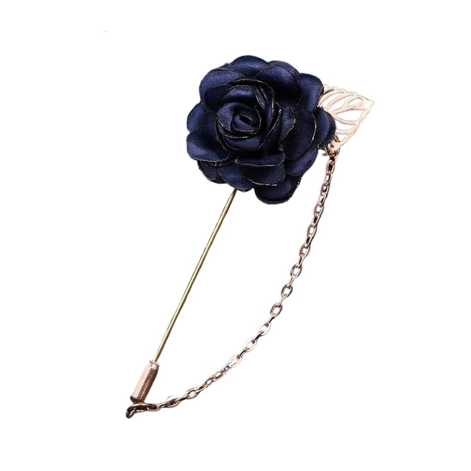 UJEDFHV Wedding Simulation Rose Corsage Wedding Corsage Men Fabric Rose Camellia Flower Groom Boutonnieres Decoration Accessory For Proms