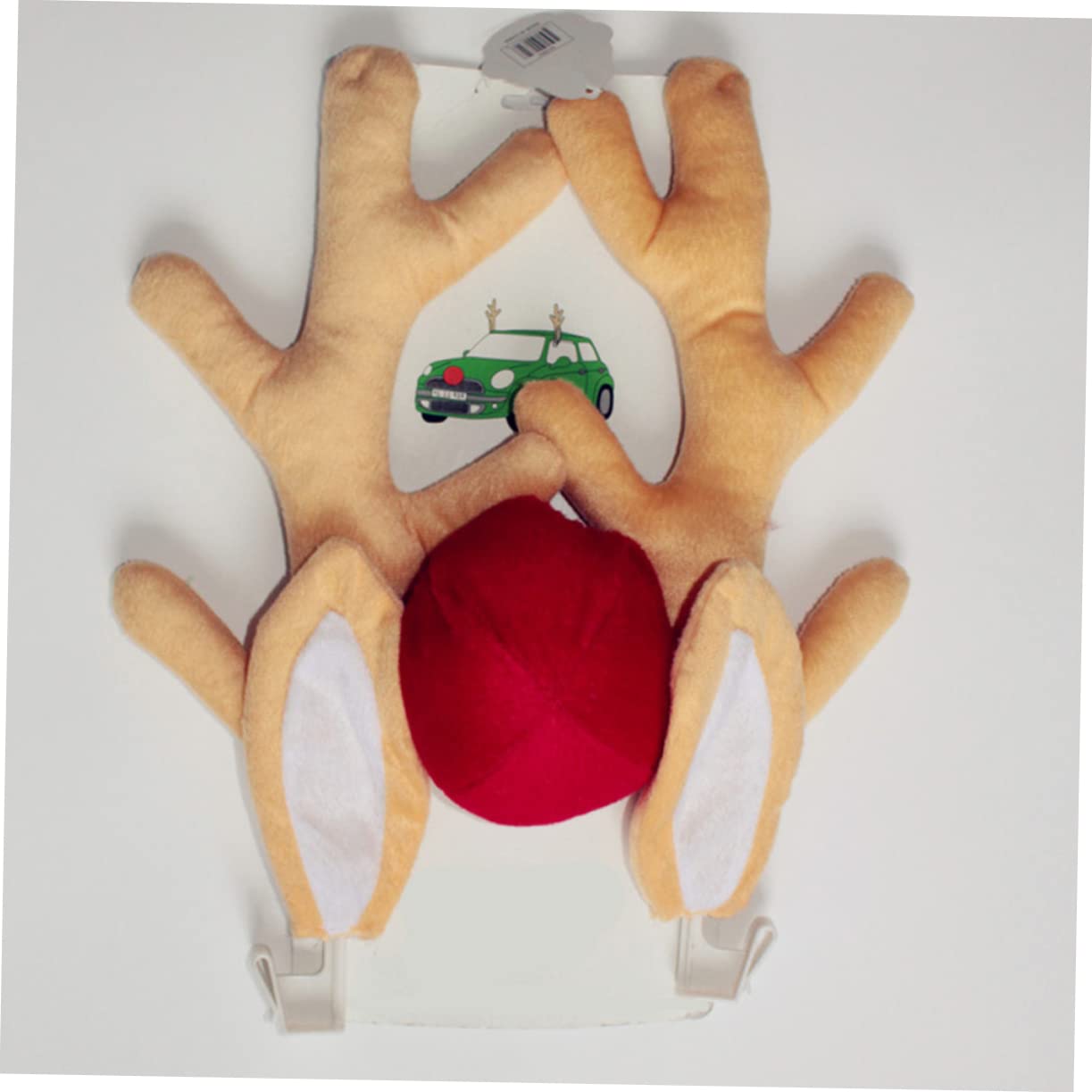 SUPVOX Accessoires De Camion Décor De Noël Cornes De Cerf Pour Véhicules Bois Nez De Voiture Costume Décorations De Voiture Pour Noël Décoration De De Renne De Auto Suite