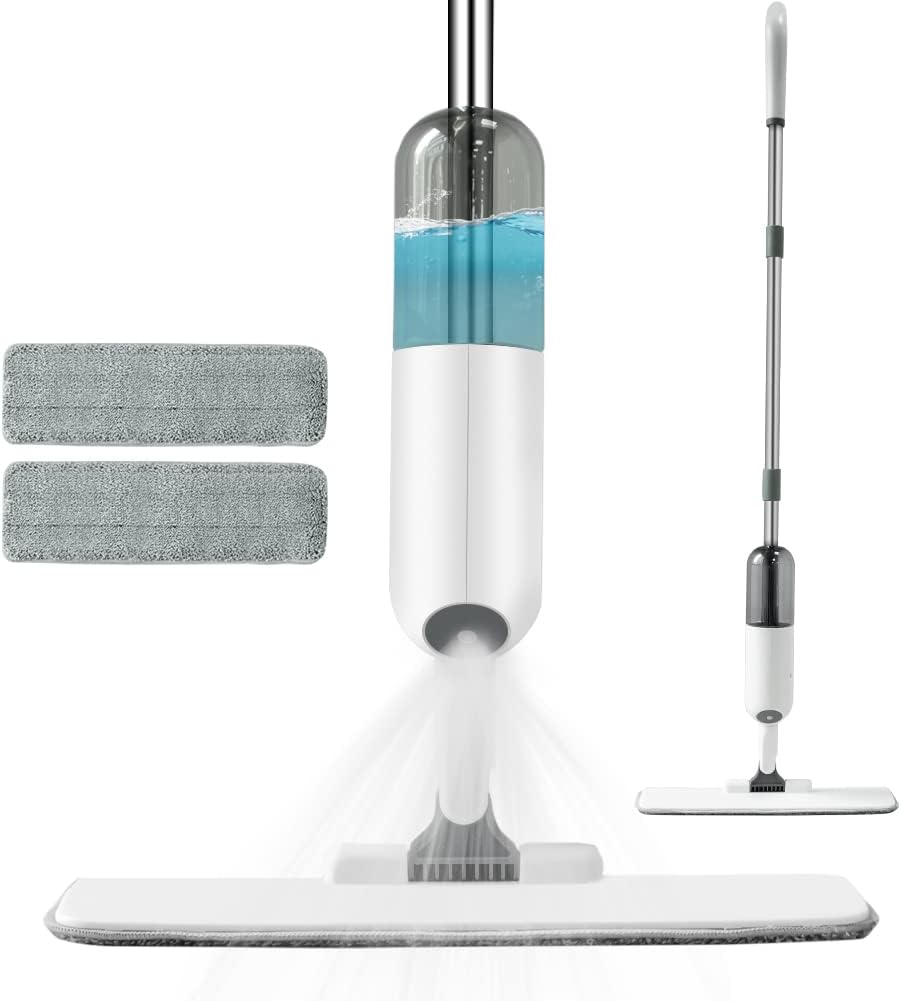 AHAKAC Cleaning Mop with 350ml Refillable Water Tank