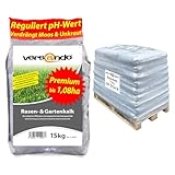versando 540kg Rasenkalk & Gartenkalk bis 1,08ha: verdrängt Moos Unkraut Pilze fördert Boden & Wurzelentwicklung ideal für Rasen mit Langzeitwirkung, 1/2 Palette - Premium Qualität