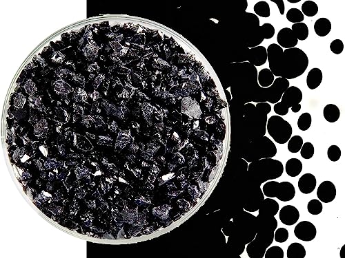Black Glass Frit Coarse Bullseye COE 90 Fusible - 8 Ounces