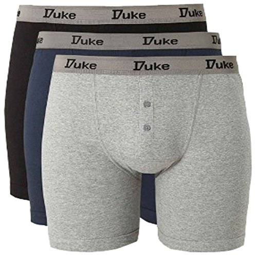 Image of Duke London Mens King Size 3 Pack Cotton Boxer Shorts - 7XL