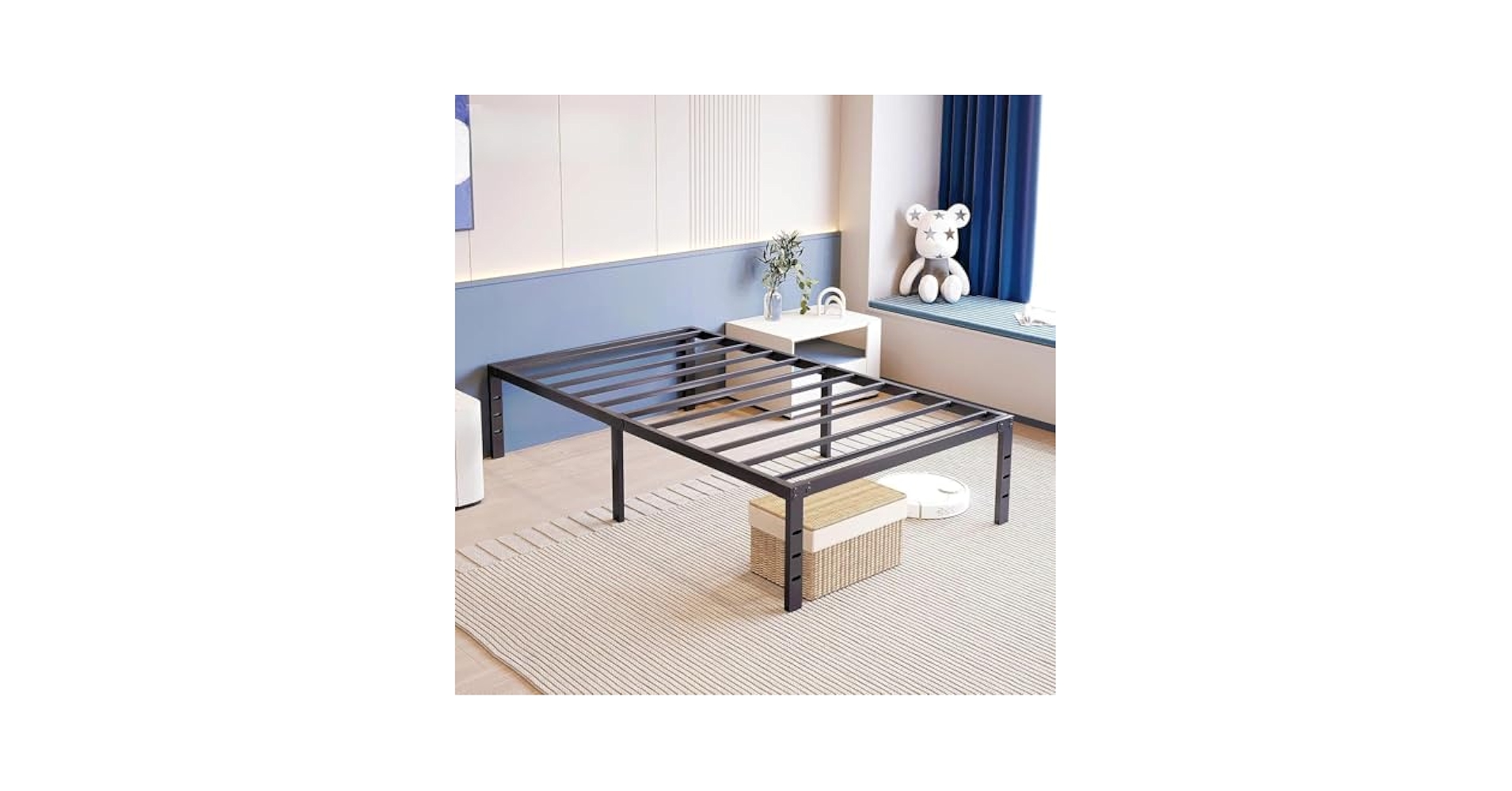 Amazon.com: zizin Cal-King Size Bed Frame 12 Inch Metal