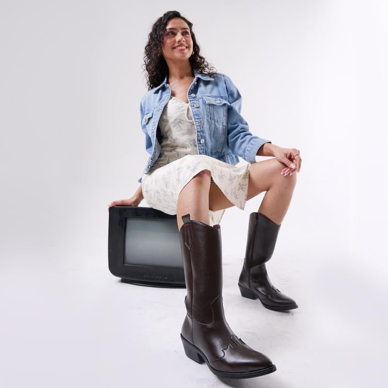 Image of FAUSTO Women Flared Heel Boots