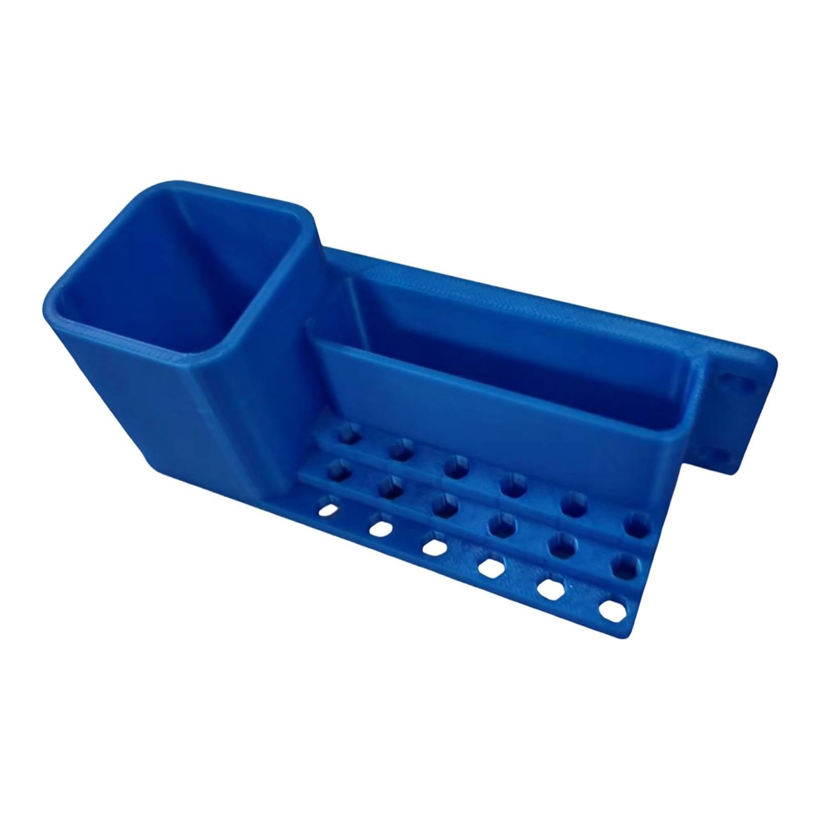 Limtula Screwdriver Bit Organizer Rack with Upright Tool Cup, Compact 3D Printed Holder for Garage and Work Table Storage Pegboard Bit Holder Small Tool Storage Project Area Organizer