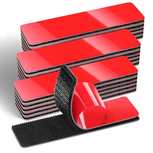 Image of Heavy Duty Hook and Loop Strips - 15 Sets, Waterproof & Heat Resistant, 0.98 inch x 3.94 inch, Self-Adhesive for Cushions, Pictures, Indoor /Outdoor Use