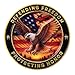 Raising The Flag & Eagle Veterans Challenge Coin Honoring All Who Served Memorial Medallion Tribute Token for Service & Sacrifice Commemorative Military Keepsake Gift for Men & Women