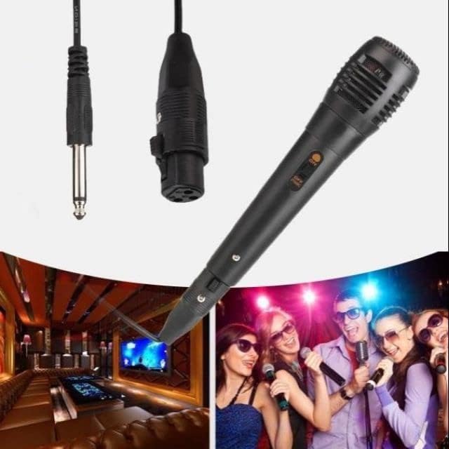 Image of VRJTEC Wired Dynamic Cardioid Microphone for Singing, Wired Handheld Mic with On and Off Switch for Singing, Live Vocal