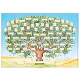 Illustration exquise : ce tableau d'arbre généalogique présente vos ancêtres dans un design raffiné qui complète n'importe quel décor..C'est une façon poignante d'honorer votre histoire familiale et celle de plusieurs générations de proches.