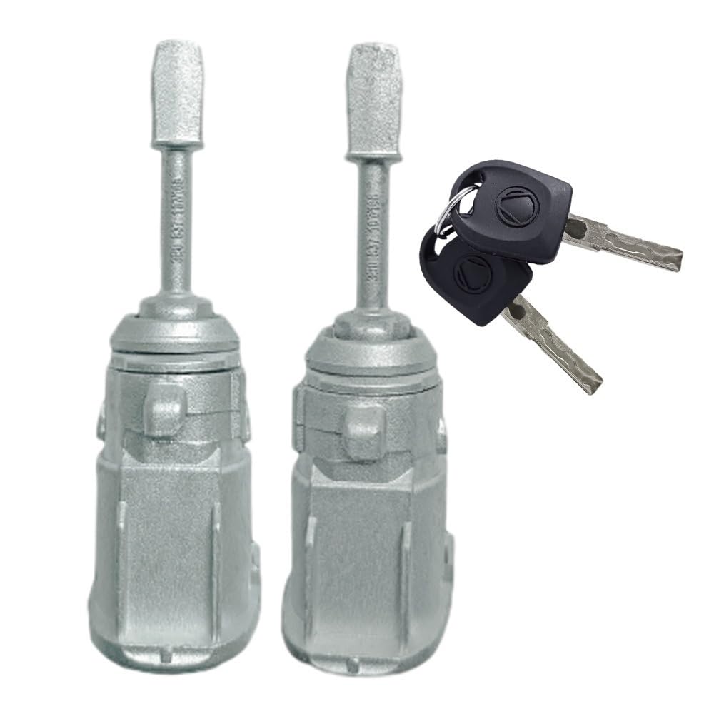 Hzsmyxgs One Color Car Door Lock 3B0837167 3B0837168 Compatible With Vw For Passat B5 1996-2006 Front Left Right Door Lock Barrel Cylinder With 2 Keys