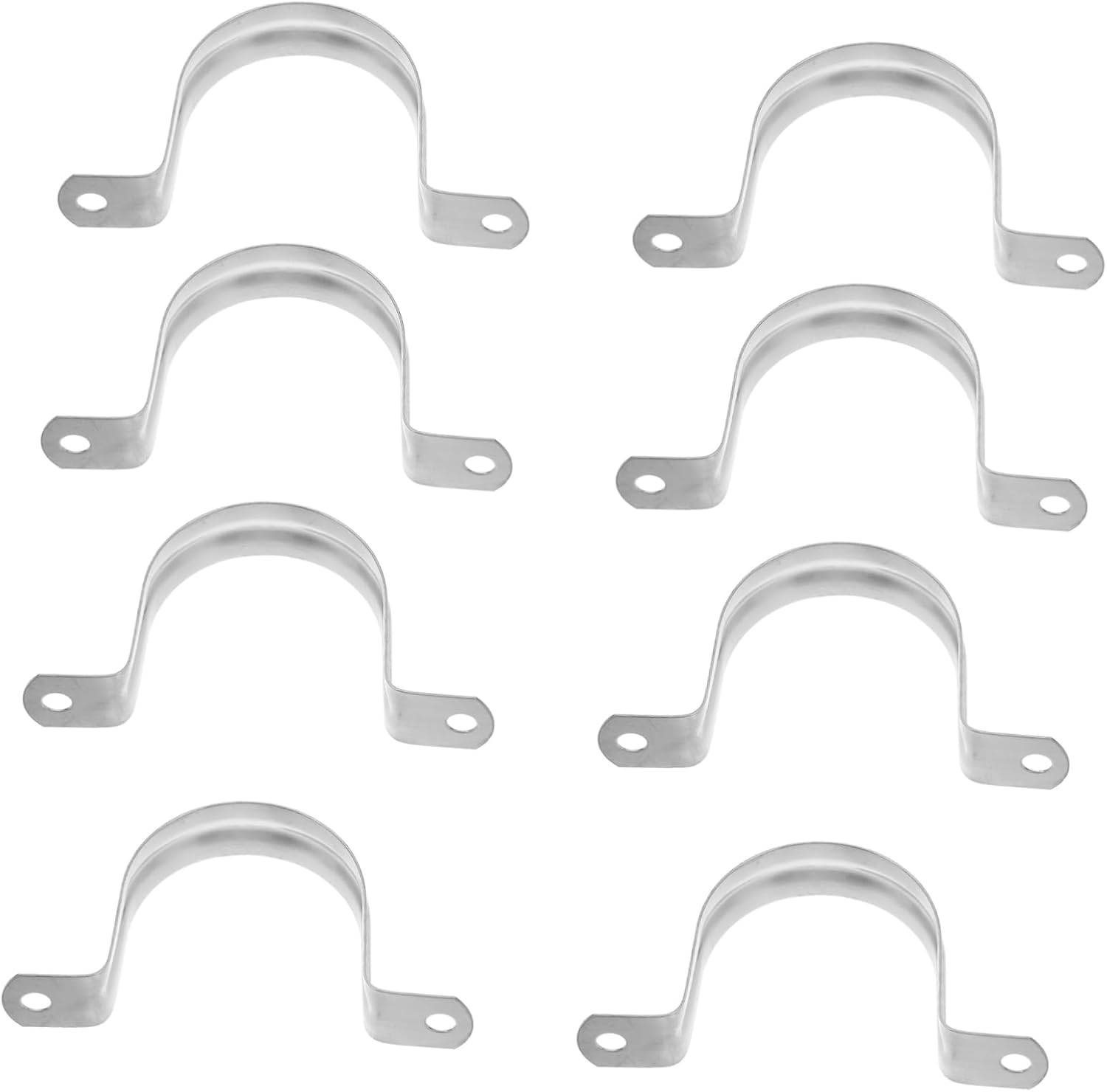 PRETYZOOM 10Pcs Stainless Steel Tube Strap Clamps Pipe Bracket for Secure Cable Pipe Management Stainless Steel Heavy Duty Support Bracket for Versatile Applications