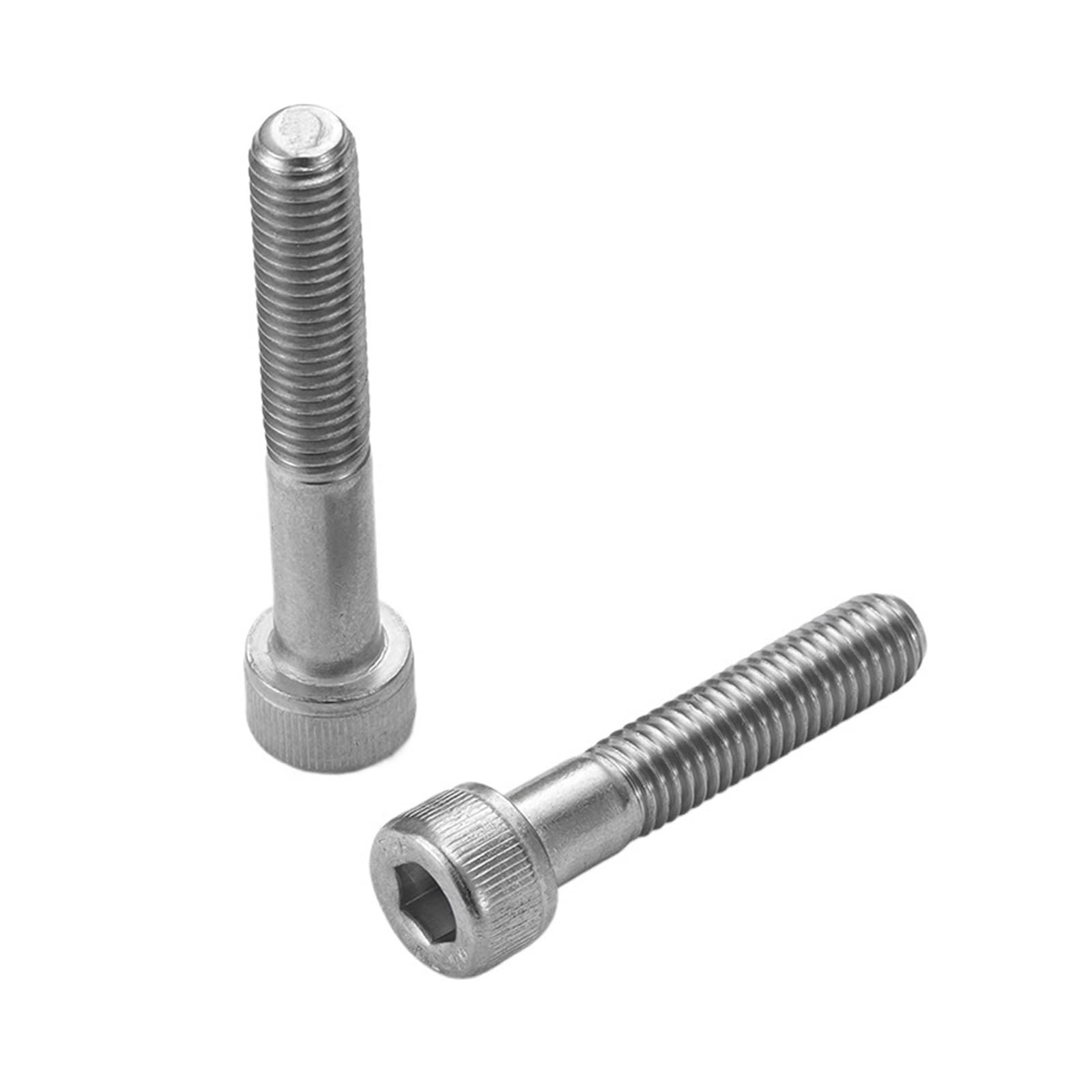 304 Acier Inoxydable M8 M10 M12 hexagone à Six pans Creux tête Demi-dent vis partiellement Filetage Allen boulons étendus (Size : M8x45mm 5pcs)