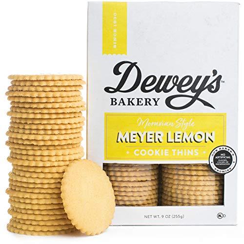 Dewey’s Bakery Meyer Lemon Moravian Style Cookie Thins | Baked in Small Batches