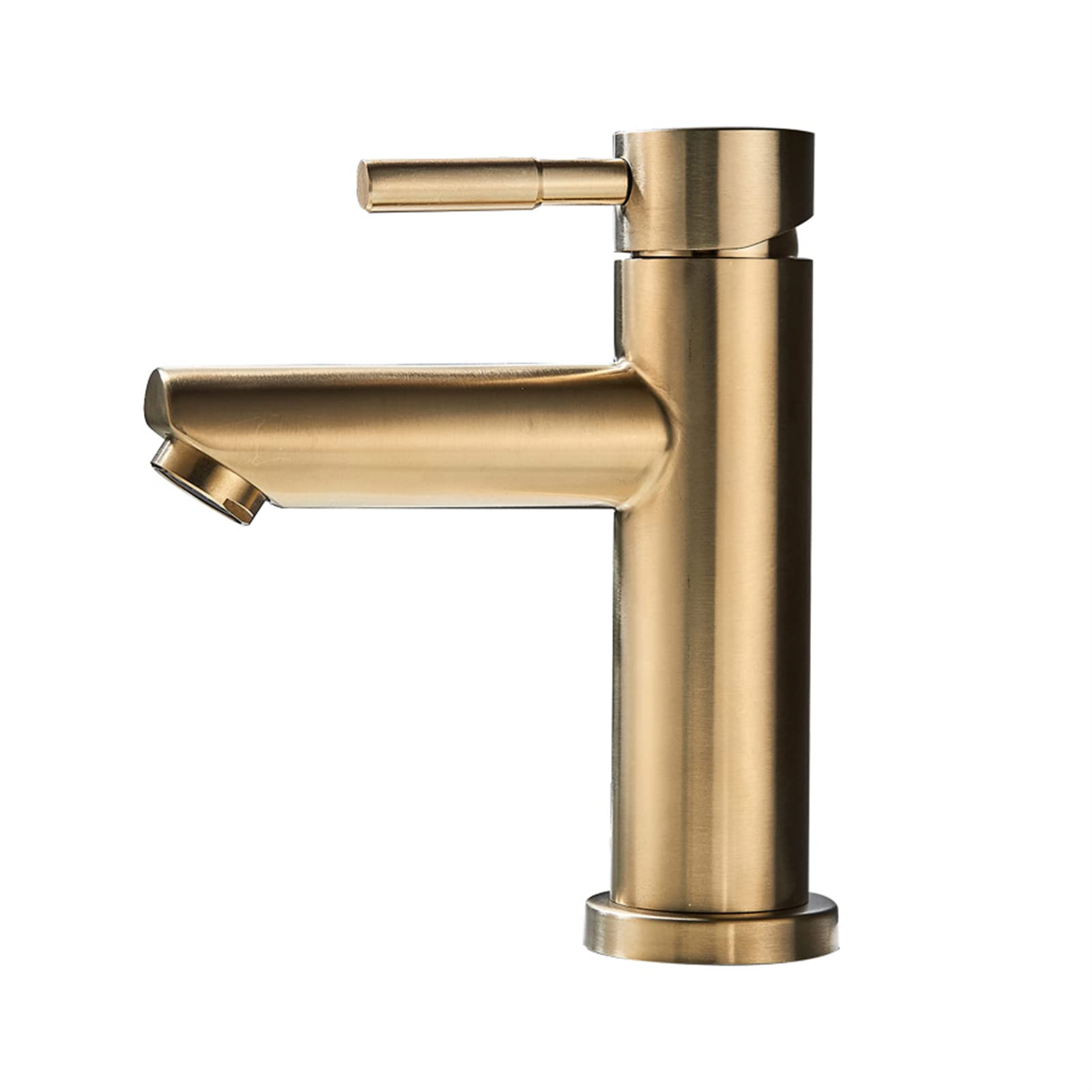 Robinet de salle de bain en laiton brossé blanc mitigeur lavabo design
