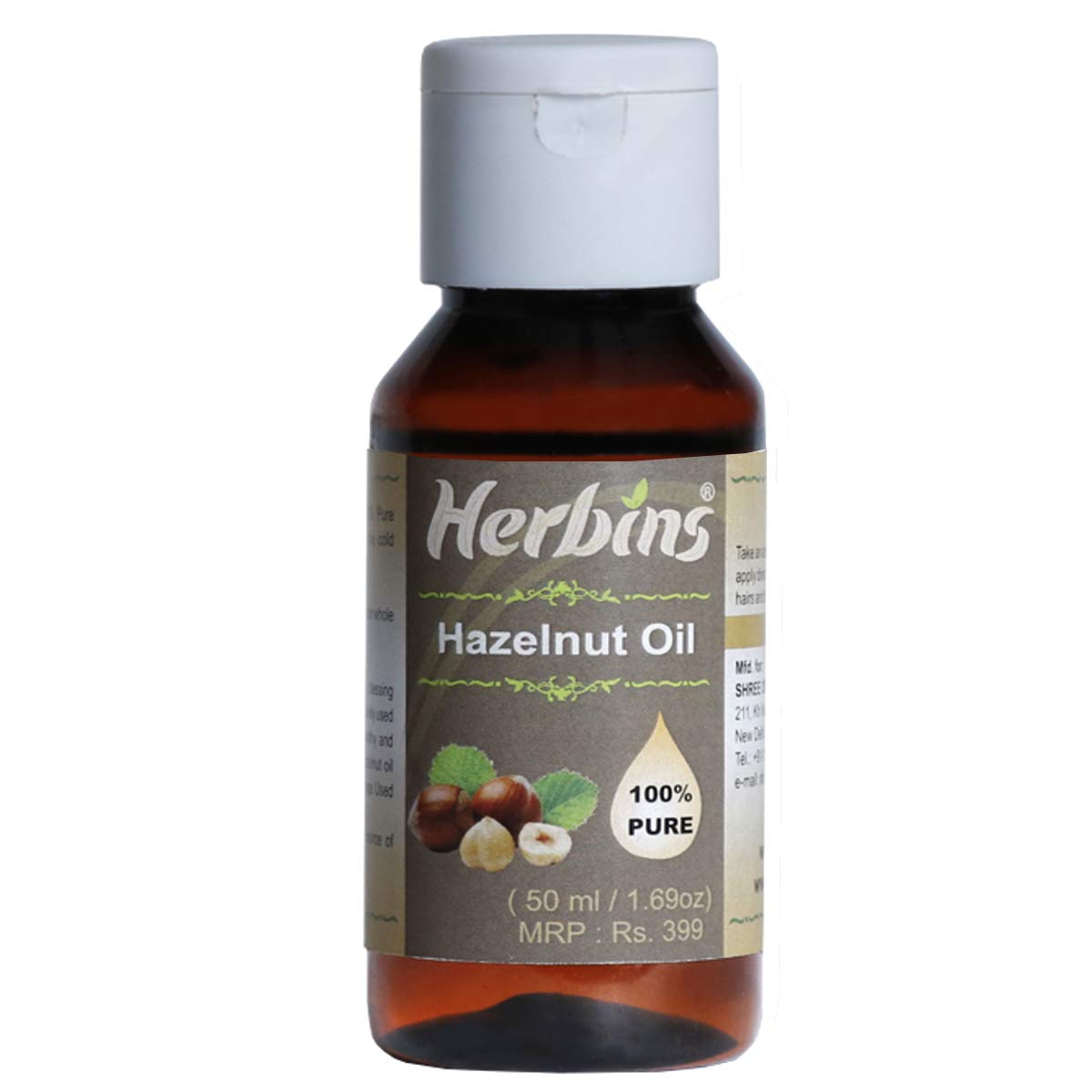 Herbins hazelnut oil skin care, anti aging 50ml Amazon.in Beauty