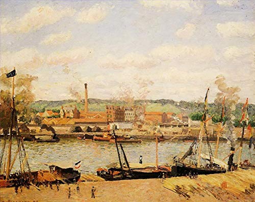 Peinture à l'huile Camille Pissarro pour remplacer les impressions fades toile fait main Oissel