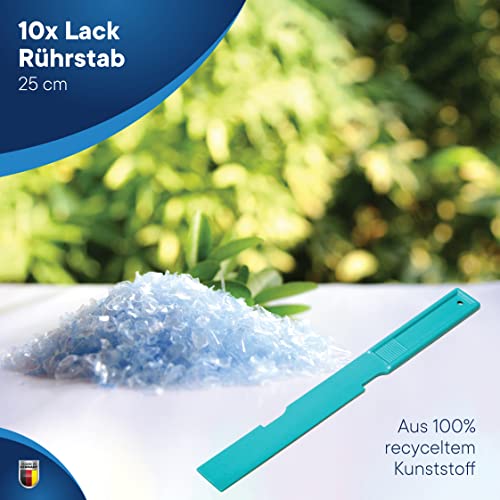 Farbmischstab 10x | Mischstab | Rührstab für Lacke und Farbe | Made in Germany
