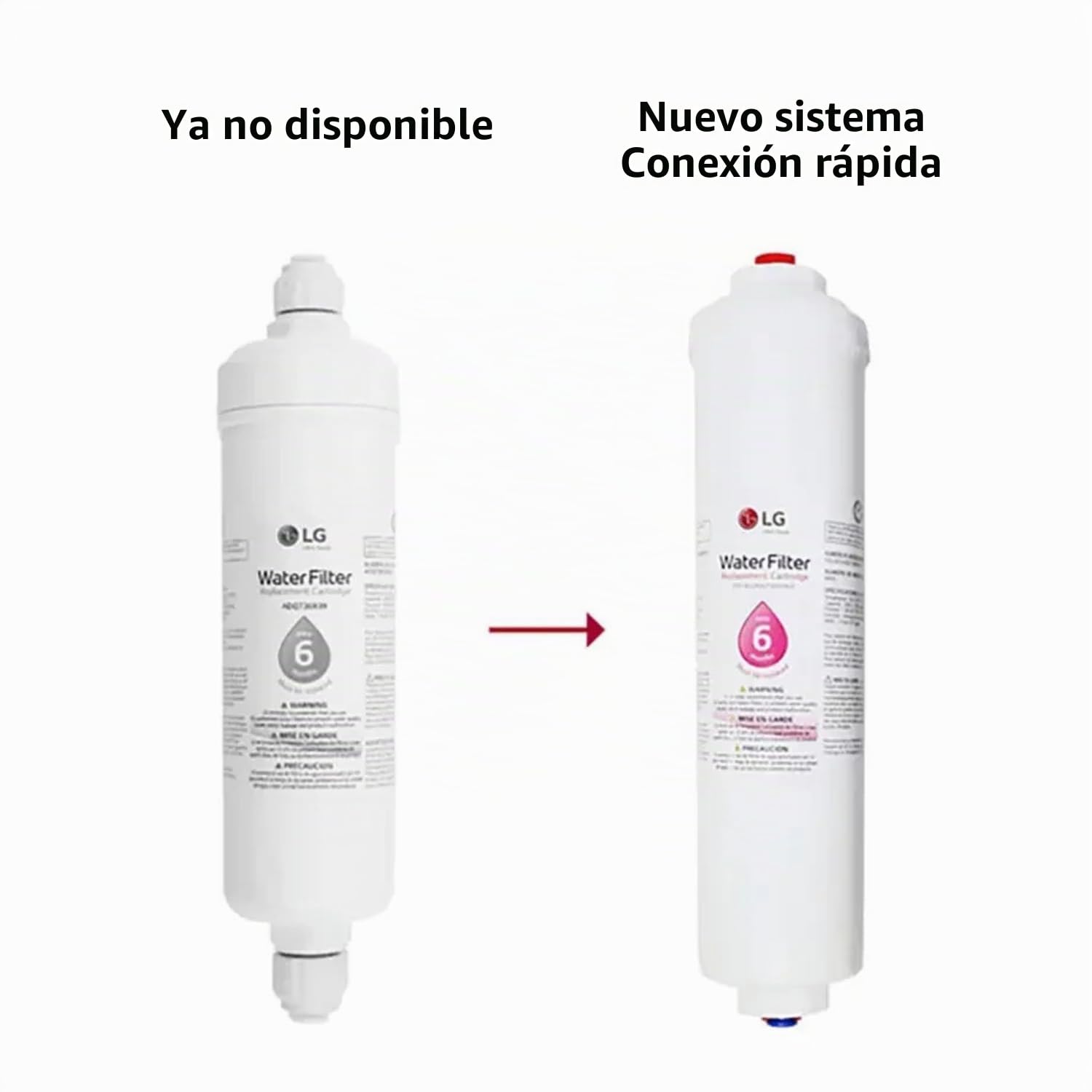 LG ADQ73693901 - Cartucho de filtro de agua para refrigeradores Bosch (paquete de 3)