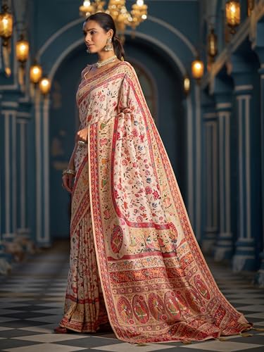Image of SWORNOF Womens Kanjivaram Banarasi Silk Saree Kanchipuram Patola saree