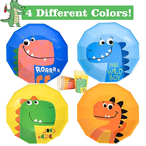 FORMIZON 56 Pezzi Stoviglie per Feste a Dinosauro