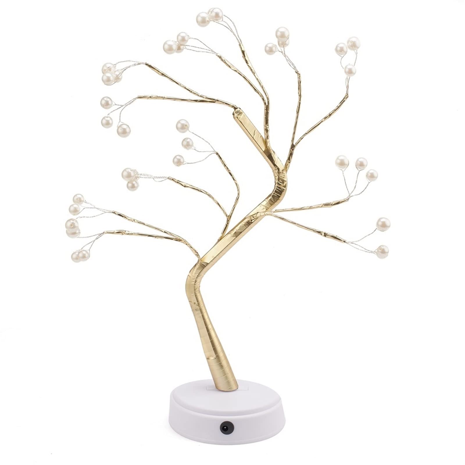 Żarówki LED w kształcie perły Kształt drzewa stołowe biurkowa Oświetlenie dekoracyjne Lampy USB/ed o ciepłej białej barwie