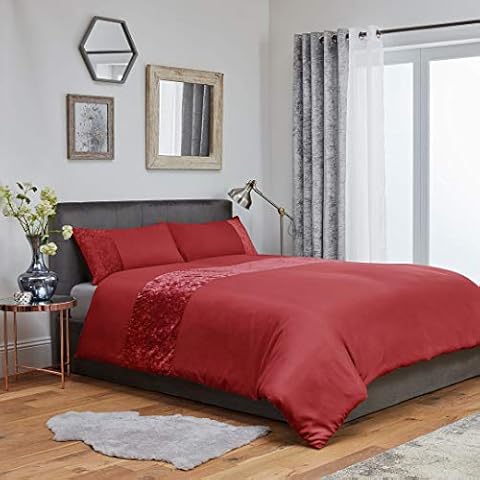 John Aird Red Crushed Velvet Pillowcases Cover