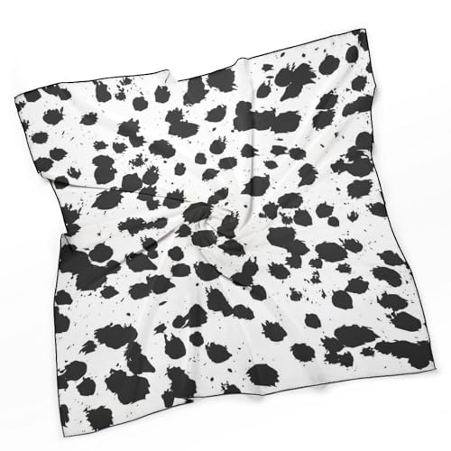 Dalmatian Print Pattern Scarf For Women Silk Head Scarf Square Hair Scarves Shawls Hair Wraps Bandana Neckerchief Decor for Adult 27 * 27 Inches3