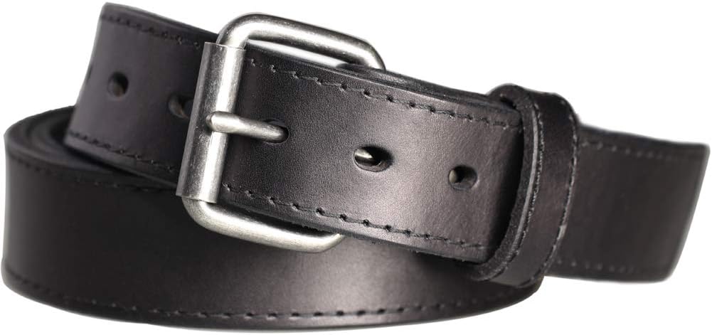 Concealed Carry CCW Leather Gun Belt 1 1/2 inch 100% Full Grain Thick Leather Belt for Gun Carry