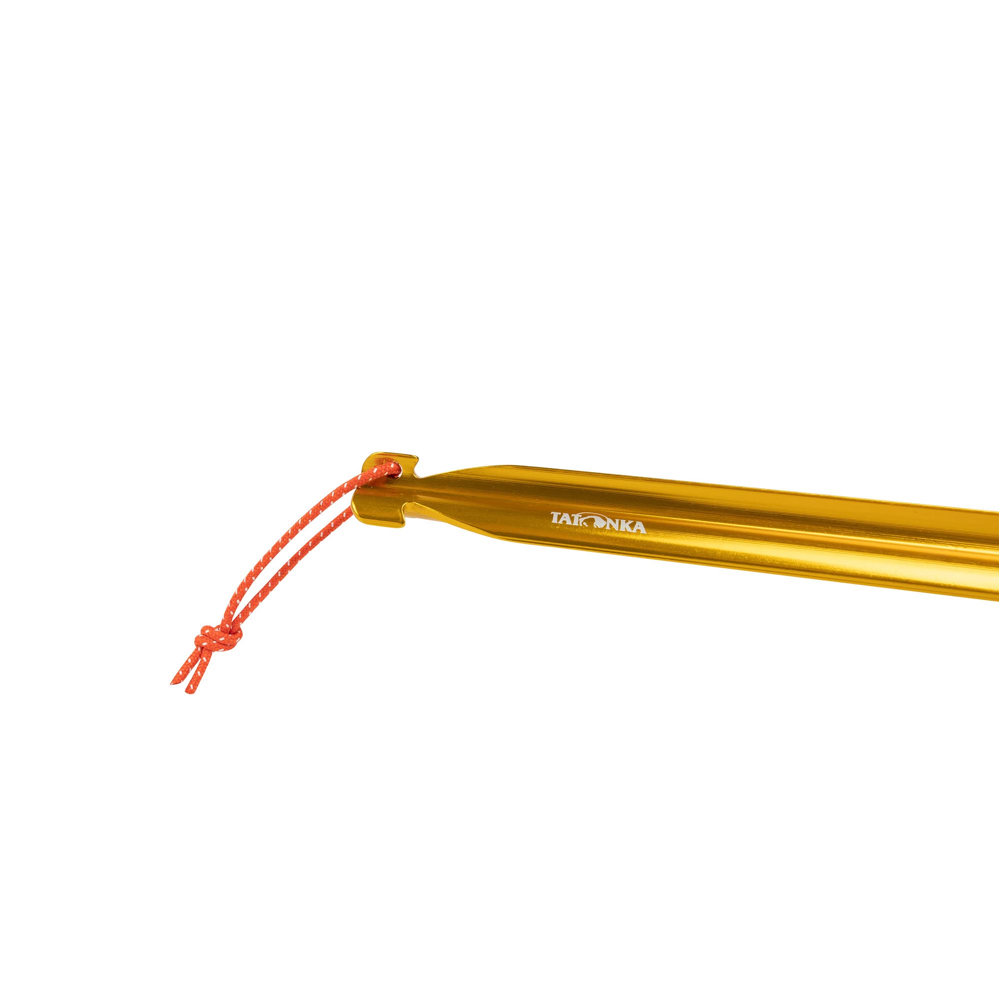 Tatonka Zelthering/Tent Peg Pro 25cm (6 Stück) - Leichte Zeltheringe aus Aluminium und mit Y-Profil - 25 cm lang und in gut sichtbarem Gold - Im 6er-Pack