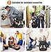 Tool Bag Backpack, HVAC Heavy Duty Construction Tools Backpack for Men with Molded Base & Combination Lock, Large Interior Durable Electricians Work Tool Backpack Organizer for Plumbers & Home Repair
