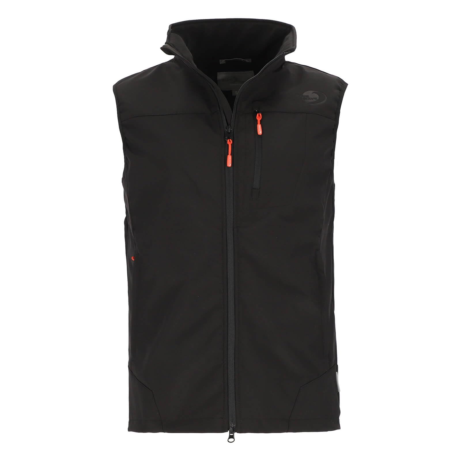 Blue Wave Herren Softshellweste Bernd - Outdoor-Weste Softshell Weste mit Stehkragen in Marine Größe XXL