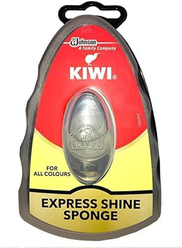 Kiwi Express Shoe Shine Sponge, Black and neutral 0.169 fl oz Size: 0.169 fl oz