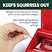 Perky-Pet Squirrel-Be-Gone II Country House Bird Feeder with Weathervane - 8 lb Seed Capacity - Squirrel Proof Wild Bird Feeder for Outdoors - Durable Construction - Rustic Outdoor Decor - 338, Red